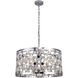 Canada 6 Light 22.6 inch Chrome Chandelier Ceiling Light