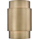 Harlech 2 Light 8.5 inch Rubbed Brass Wall Sconce Wall Light