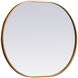 Asha 30 X 24 inch Brass Mirror in 24 x 30