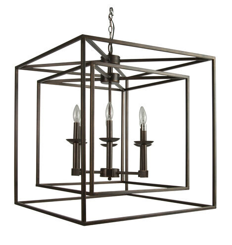 YS Series 24 inch Pendant Ceiling Light, Bronze Frame