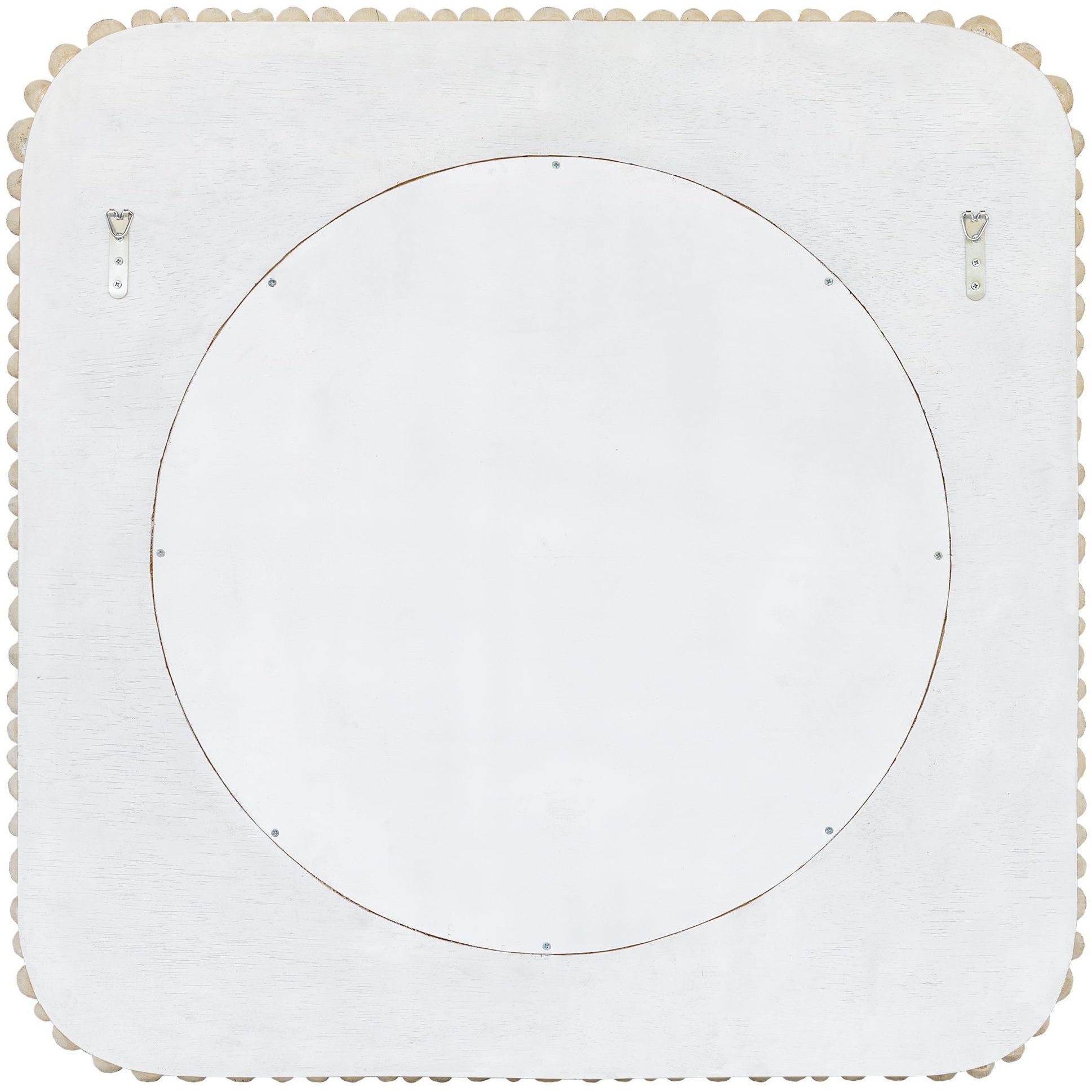 Merak 36.25 X 36.25 inch Natural Teak Wood Branches Mirror