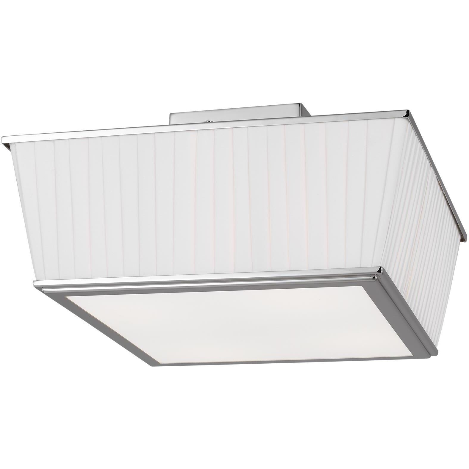 Esther 4 Light 14.25 inch Polished Nickel Flush Mount Ceiling Light