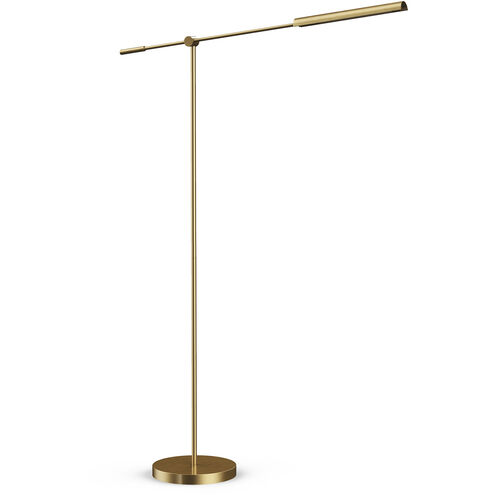 Astrid 54.69 inch 5.00 watt Metal Shade and Vintage Brass Floor Lamp Portable Light