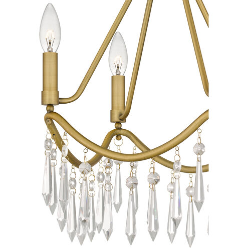 Airedale 4 Light 12 inch Aged Brass Semi-Flush Mount Ceiling Light