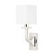Rockwell 1 Light 4.13 inch Polished Nickel Wall Sconce Wall Light, Rock Crystal Bobeche