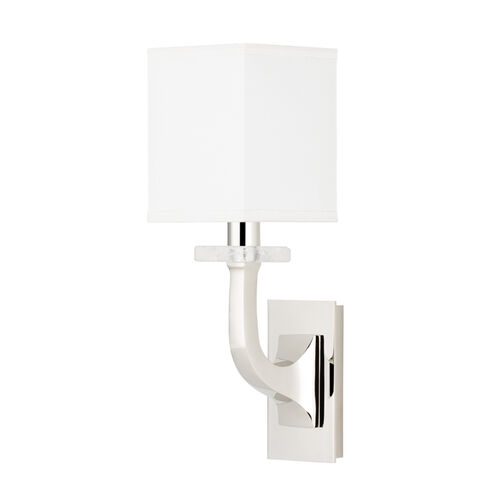 Rockwell 1 Light 4.13 inch Polished Nickel Wall Sconce Wall Light, Rock Crystal Bobeche