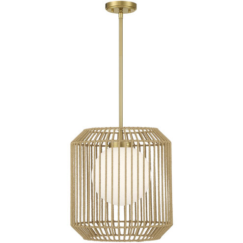 Pastis 1 Light 16 inch Warm Brass Pendant Ceiling Light