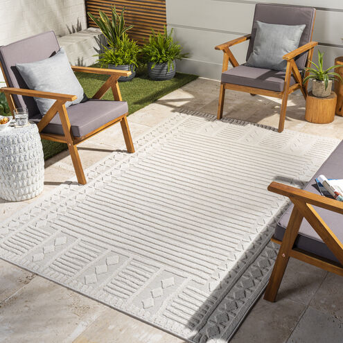 Greenwich 35 X 24 inch Light Grey Outdoor Rug, Rectangle