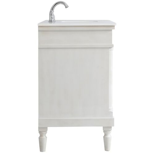 Lexington 48 X 21.5 X 35 inch Antique White Vanity Sink Set