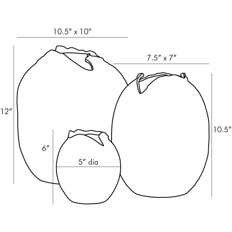 Blume Vases, Set of 3