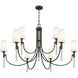 Eloura 9 Light 48 inch Iron Gate Chandelier Ceiling Light