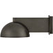 Vargas 14 inch 5.00 watt Black Oxide with Gold Leaf Task Sconce Wall Light