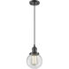 Franklin Restoration Beacon 1 Light 6 inch Oil Rubbed Bronze Mini Pendant Ceiling Light in Incandescent, Clear, Franklin Restoration