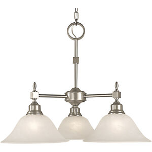 Taylor 3 Light 25 inch Siena Bronze with Champagne Marble Glass Shade Dinette Chandelier Ceiling Light in Sienna Bronze