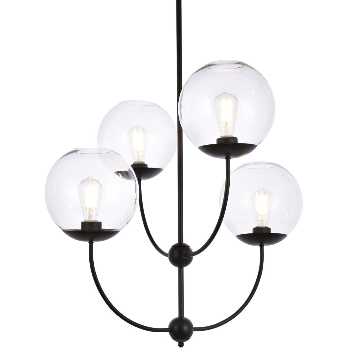 Lennon 4 Light 32 inch Black Pendant Ceiling Light