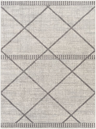 Roma 108 X 79 inch Light Grey Rug in 7 x 9, Rectangle