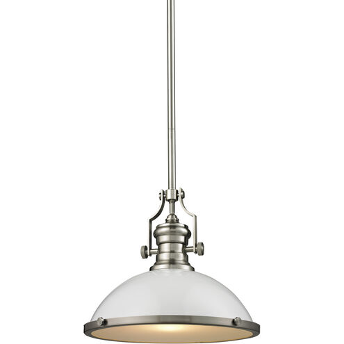 Chadwick 1 Light 17 inch Gloss White Pendant Ceiling Light
