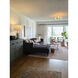 Meadow 3 Light 20 inch Aged Brass Semi Flush Mount Ceiling Light