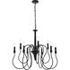 Flynx 9 Light 31 inch Black Pendant Ceiling Light