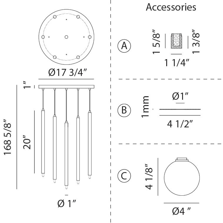 Reigndrop 7 Light 17.75 inch Aged Gold Brass Pendant Ceiling Light