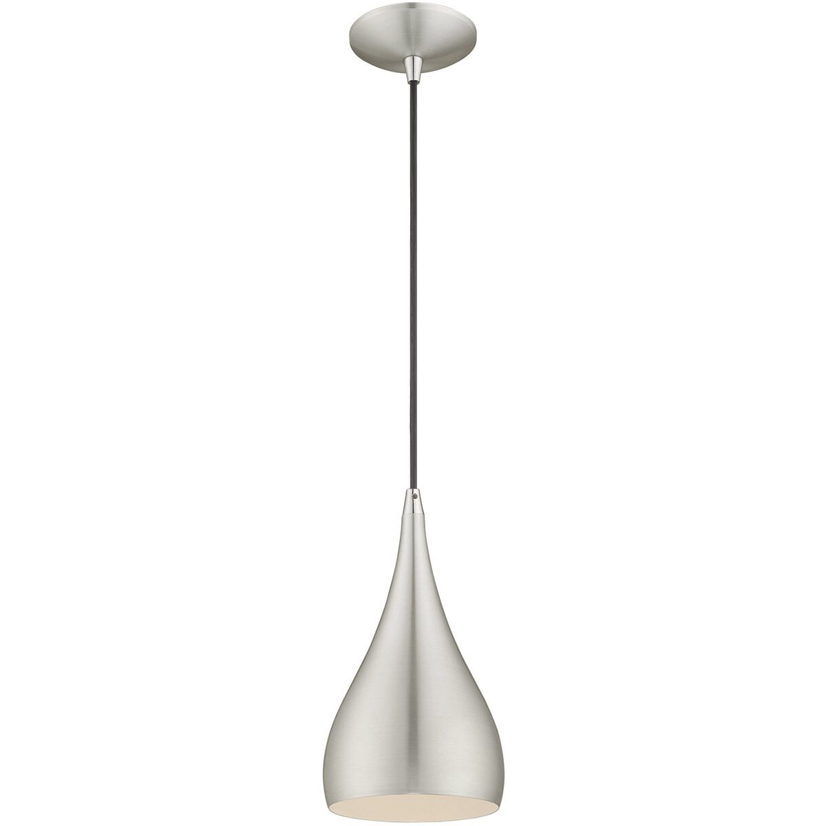 Allison 1 Light 6.25 inch Brushed Aluminum Mini Pendant Ceiling Light