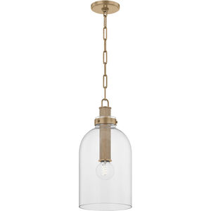 Kori 1 Light 9 inch Patina Brass Pendant Ceiling Light