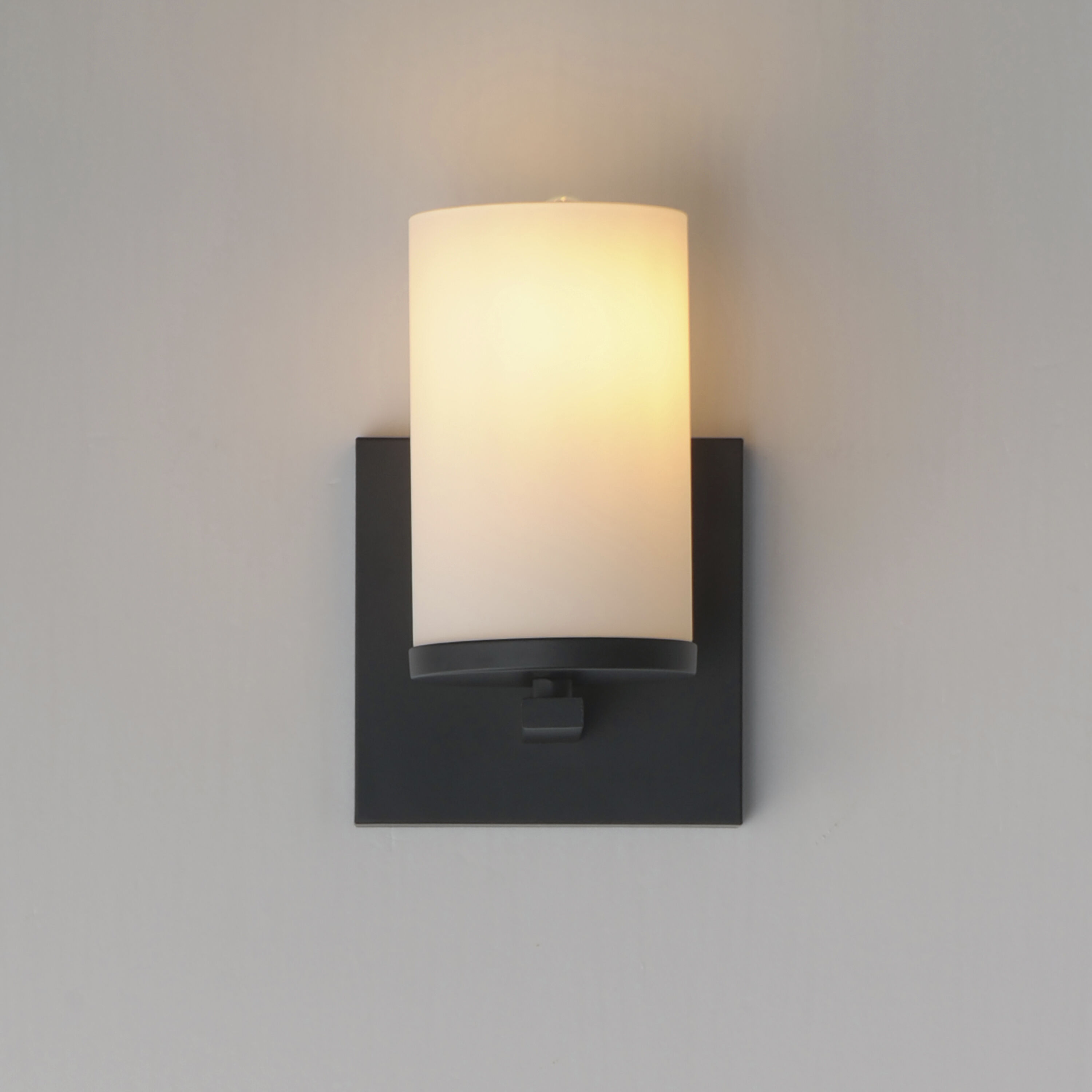 Lateral 1 Light 5 inch Black Wall Sconce Wall Light in Satin White