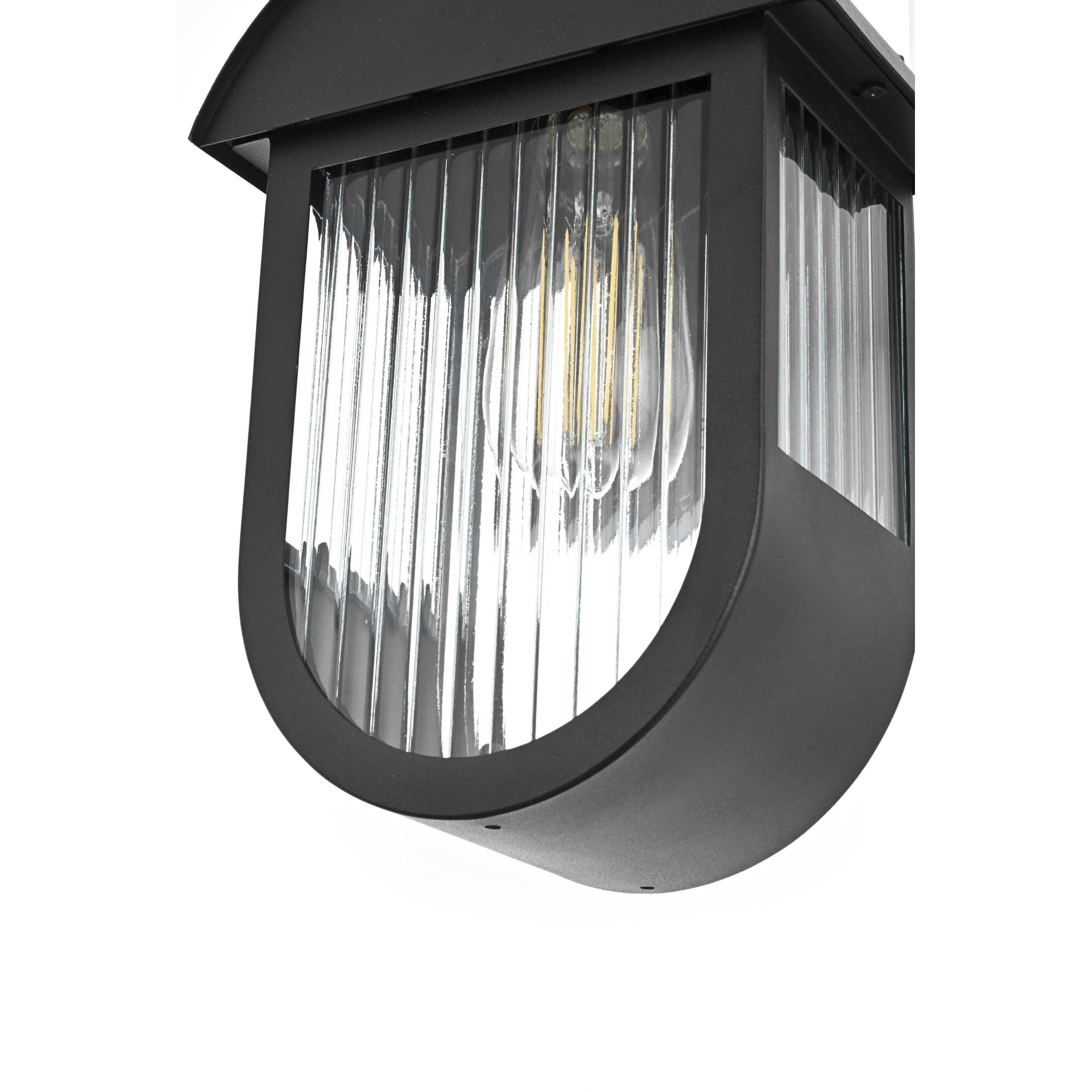 Albert 1 Light 13 inch Black Outdoor Wall Sconce