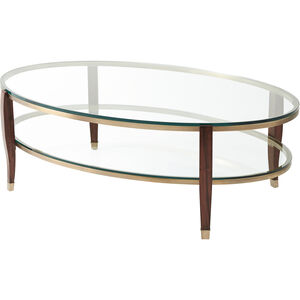Theodore Alexander 52 X 32 inch Brass Cocktail Table