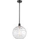 Ballston Athens Water Glass 1 Light 12 inch Matte Black Mini Pendant Ceiling Light