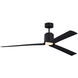 Peel 66 inch Midnight Black with Midnight Black ABS Blades Indoor/Outdoor Smart Ceiling Fan