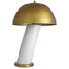 Daniel 29.13 inch 40.00 watt White Marble with Antique Brass Table Lamp Portable Light