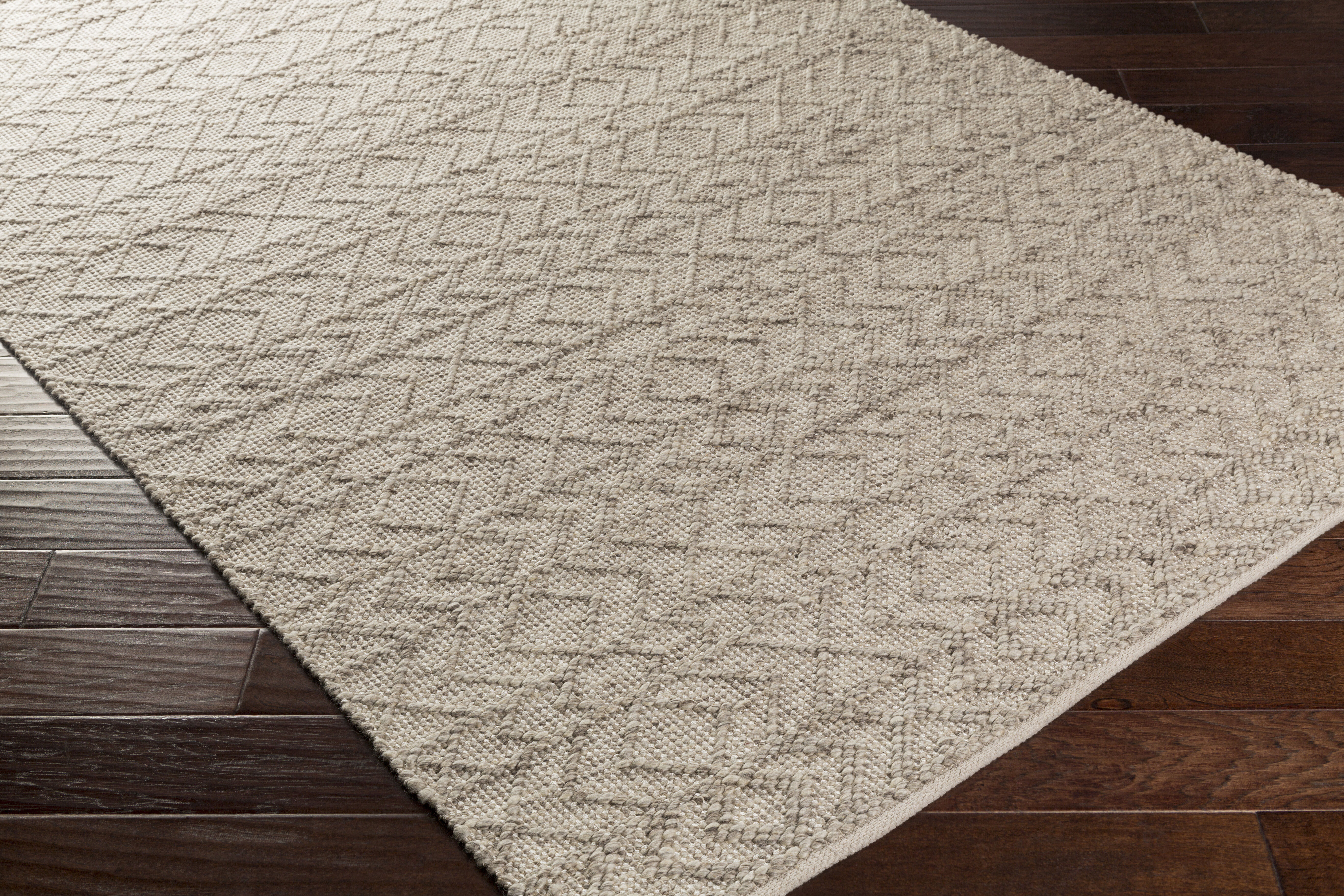 Ingrid 96 X 96 inch White Rug in 8 Ft Square, Square