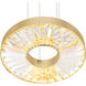 Bjoux LED 16 inch Brass Down Chandelier Ceiling Light