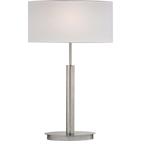 Port Elizabeth 24 inch 100 watt Satin Nickel Table Lamp Portable Light in Incandescent, 3-Way