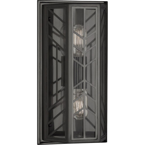 Octavius 2 Light 7.5 inch Deep Patina Bronze Wall Sconce Wall Light