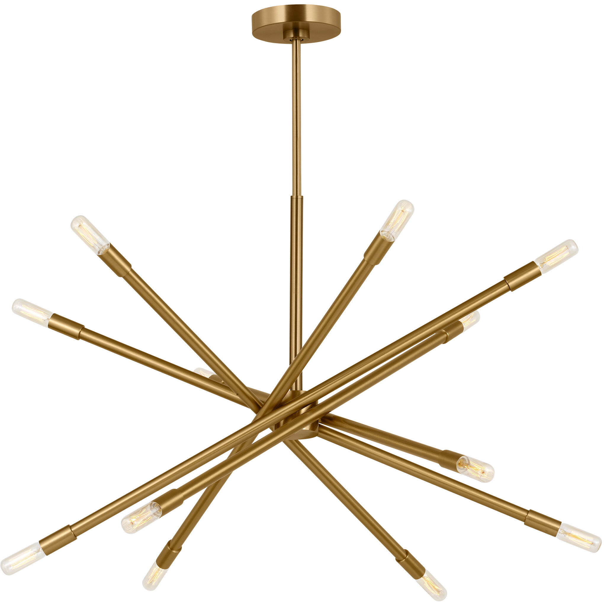 C&M by Chapman & Myers Eastyn 12 Light 29.75 inch Burnished Brass Chandelier Ceiling Light