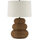 Mabrouka 29.5 inch 150 watt Dark Brown Table Lamp Portable Light