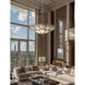 Istria 12 Light 36 inch Ashen Gold Pendant Ceiling Light