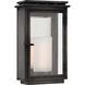 Chapman & Myers Cheshire 1 Light 12.25 inch Aged Iron Outdoor Wall Lantern, Small
