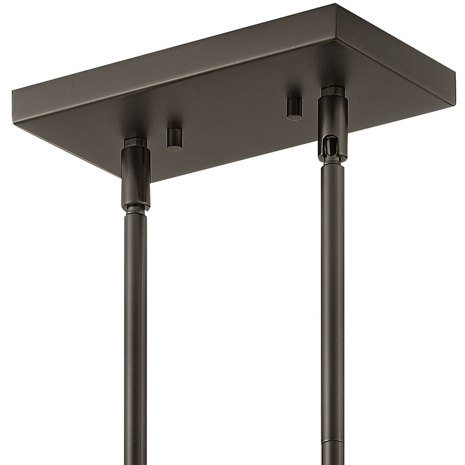 Facet LED 40 inch Black Oxide Indoor Linear Chandelier Ceiling Light