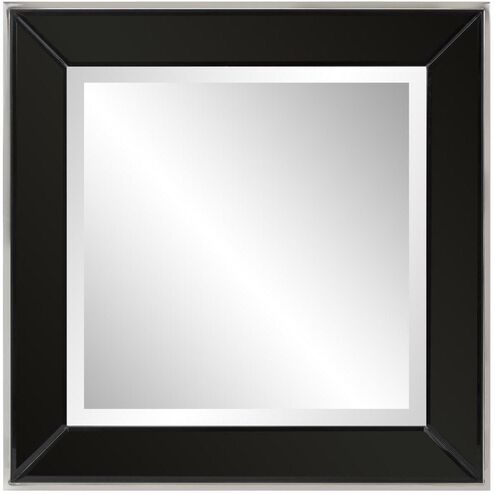 Square Devon 24 X 24 inch Black Mirror