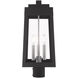 Oslo 3 Light 20.38 inch Black Outdoor Post Top Lantern
