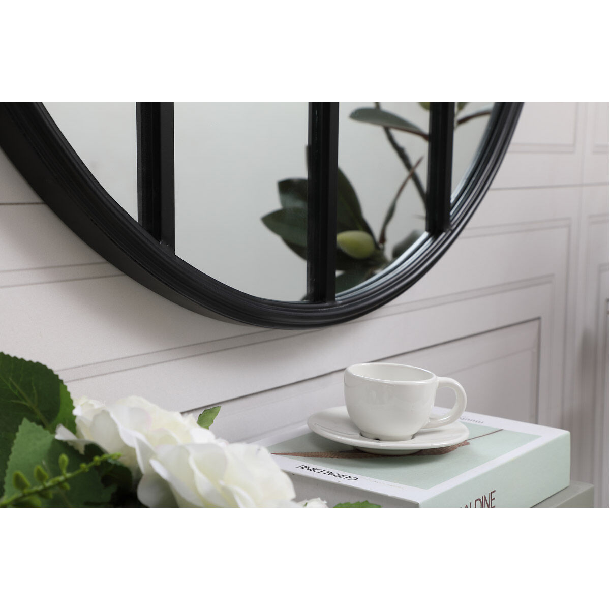 Motif 28 X 28 inch Black Wall Mirror