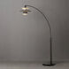 Palm Springs 87 inch 100 watt Gunmetal and Black Arc Floor Lamp Portable Light