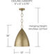 Francesca LED 13 inch Feathered Gold Pendant Ceiling Light