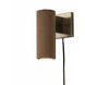 Tambo LED 11 inch Natural Ash and Weathered Brass Wall Sconce Wall Light