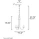 Logan 3 Light 15.5 inch Satin Nickel Multi-Light Pendant Ceiling Light