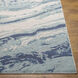 Intense 94 X 67 inch Ice Blue Rug, Rectangle