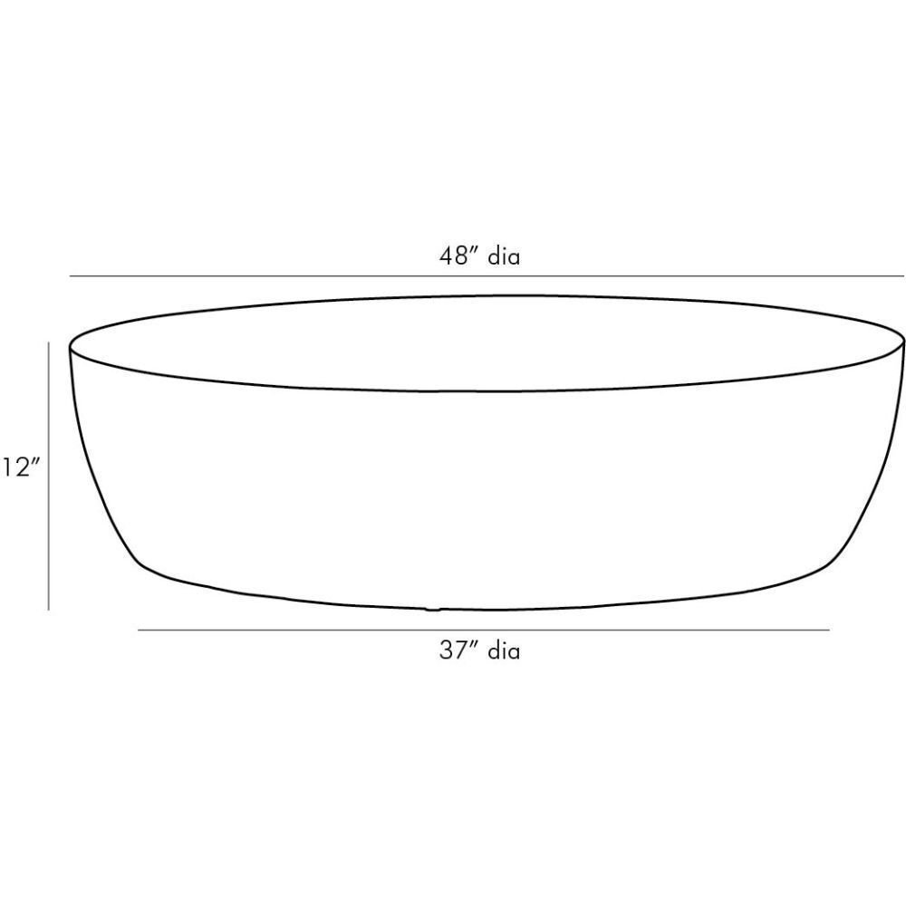 Jacob 48 inch Washed Tobacco Coffee Table